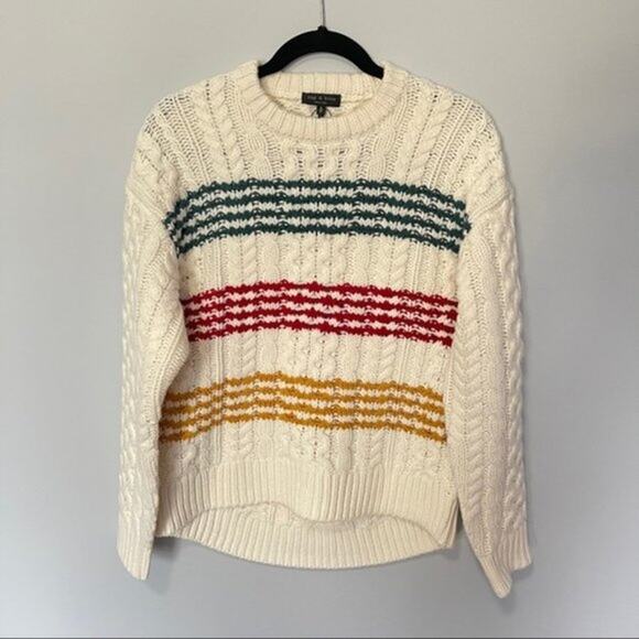 Rag & Bone Mindy Lamb’s Wool Chunky Knit Sweater - Picture 15 of 16